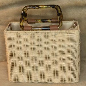 I.N.C. Mini Tote Bucket Wicker Bag